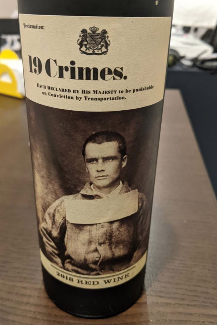 19 Crimes Red Blend 2018
